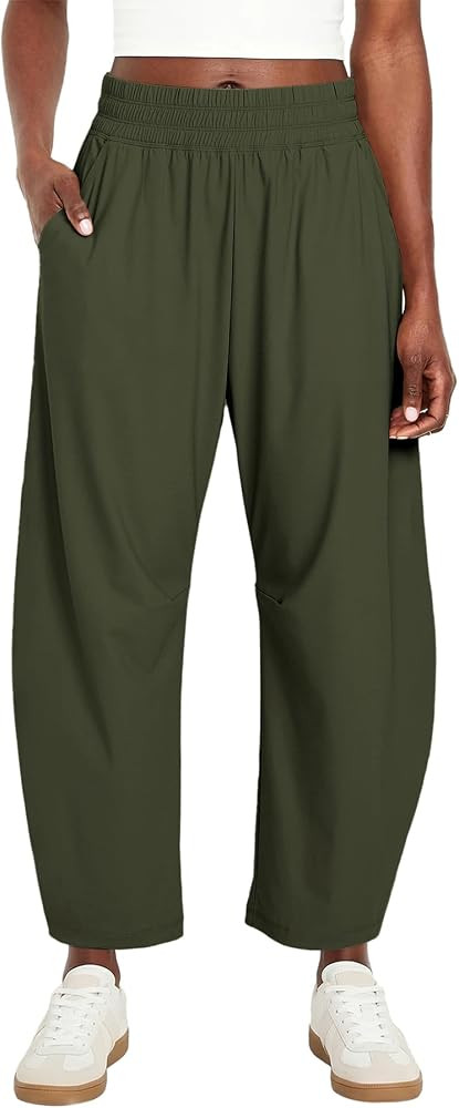 Ainangua High Waisted Barrel Pants Women Lightweight Baggy Hiking Pants | Amazon (US)