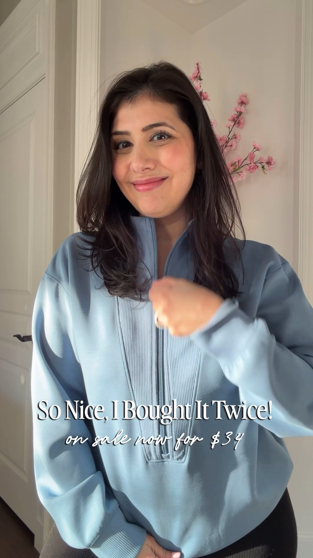 My favorite find of the season! Grab yours before they’re all sold out 💙🤍 Perfect if you’re a nursing mama 

#LTKSaleAlert #LTKPetite #LTKmomlife