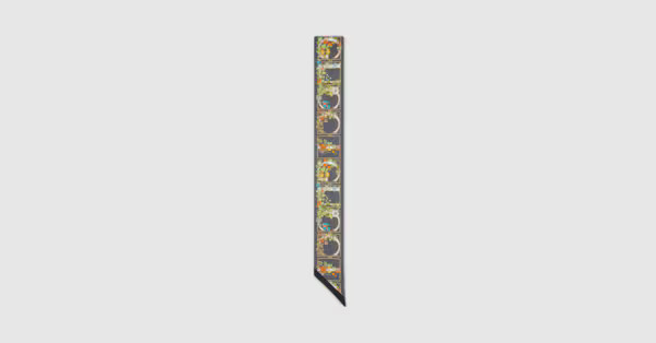 Gucci - Printed silk twill ribbon | Gucci (US)