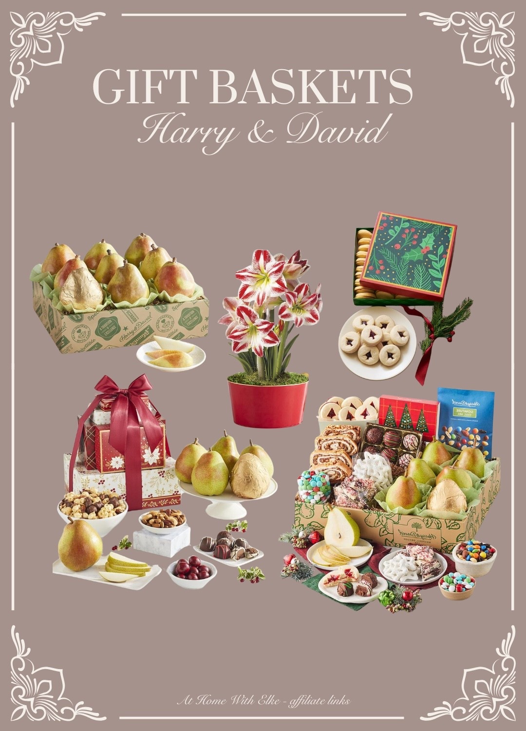Holiday gift baskets from Harry & David- BOGO 50% off! 

#LTKSaleAlert #LTKGiftGuide #LTKHoliday