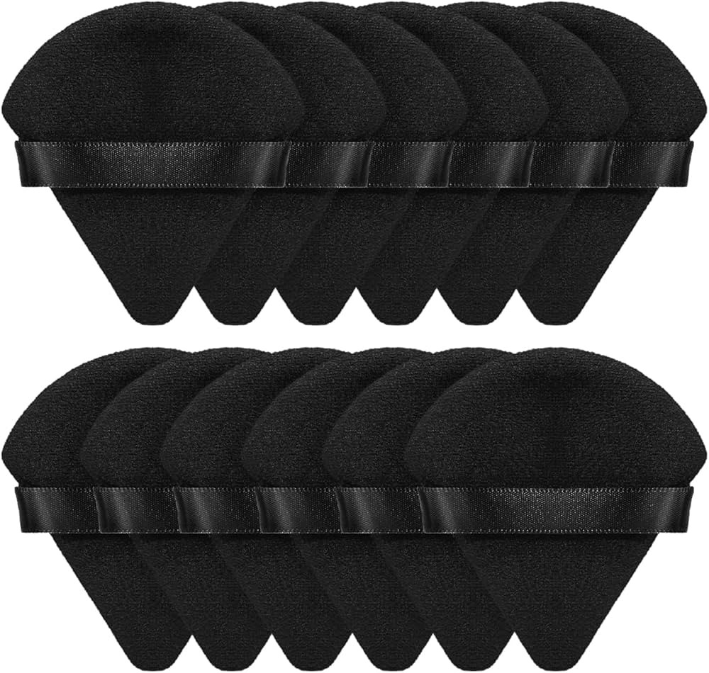 BEAKEY 12pcs Powder Puffs for Face Powder Triangle Powder Puff for Loose & Cosmetic Foundation, M... | Amazon (US)