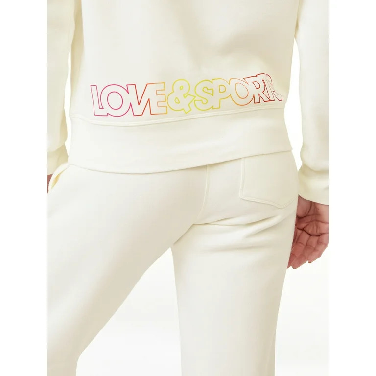 Love & Sports Women’s Heavyweight Fleece Pullover Hoodie | Walmart (US)