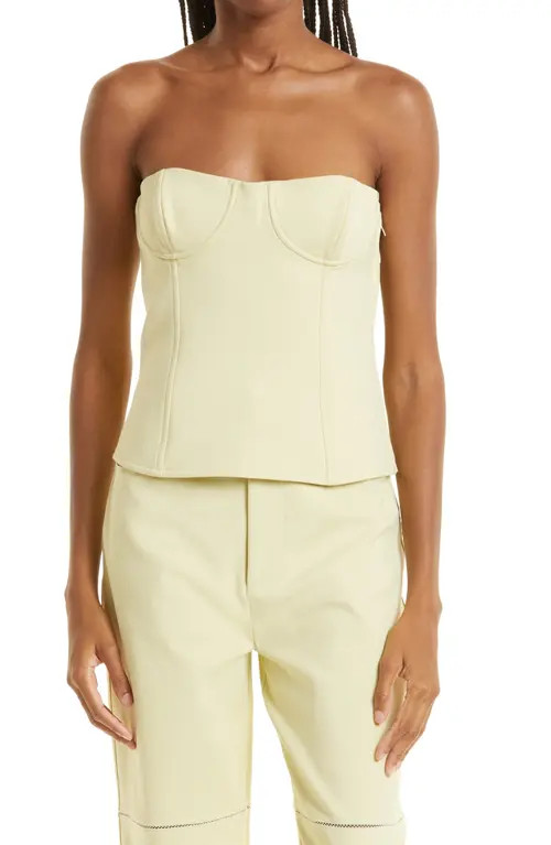 SIR Esther Strapless Bustier Top in Pistachio at Nordstrom, Size 3 | Nordstrom