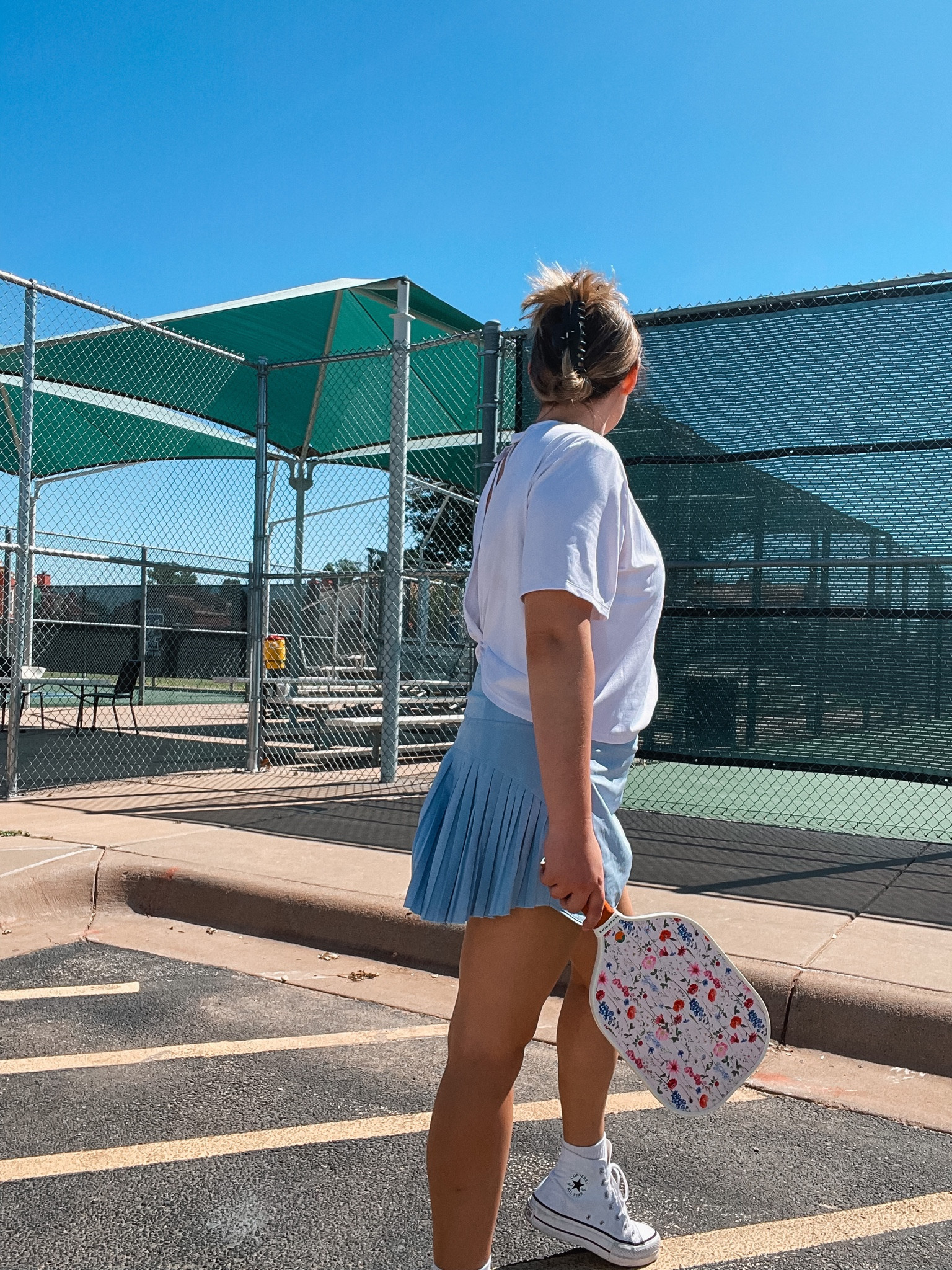 Wearing a size medium in this tennis skirt from Amazon! And these are my favorite high top converse sneakers and crew socks to wear with them! Perfect pickle ball outfit 🏓

Pickleball rackets - pickle ball games - amazon must haves - tangerine paddles - tennis outfit - amazon tennis skirts 



#LTKU #LTKGiftGuide #LTKfitness