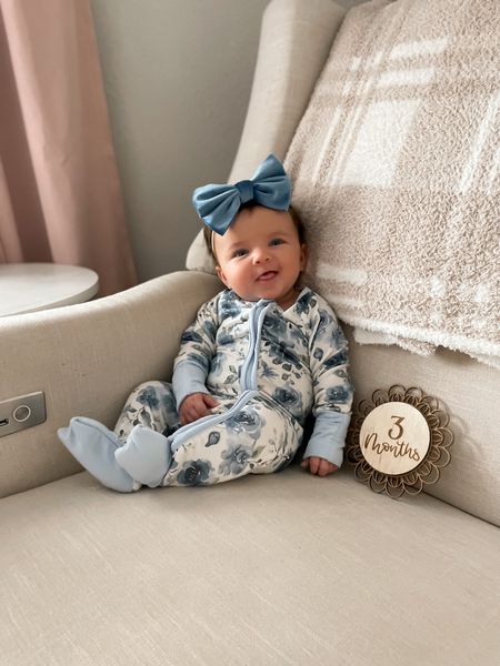 3 months with our blue- eyed babe! She loves these soft zipper pjs from Caden lane! 

#LTKbaby #LTKfamily #LTKkids