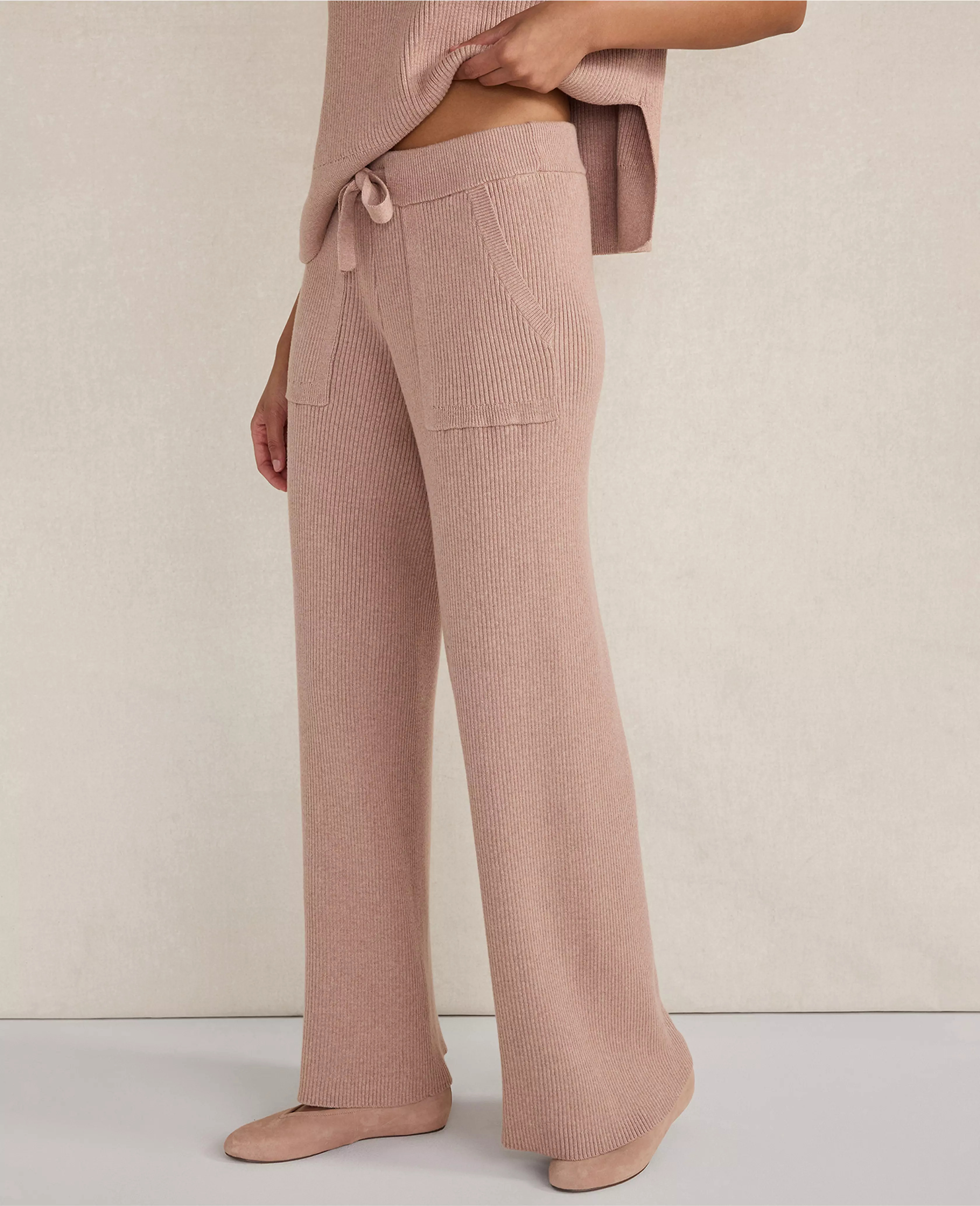 Haven Well Within Organic Cotton Cashmere Wide Leg Pants | Ann Taylor