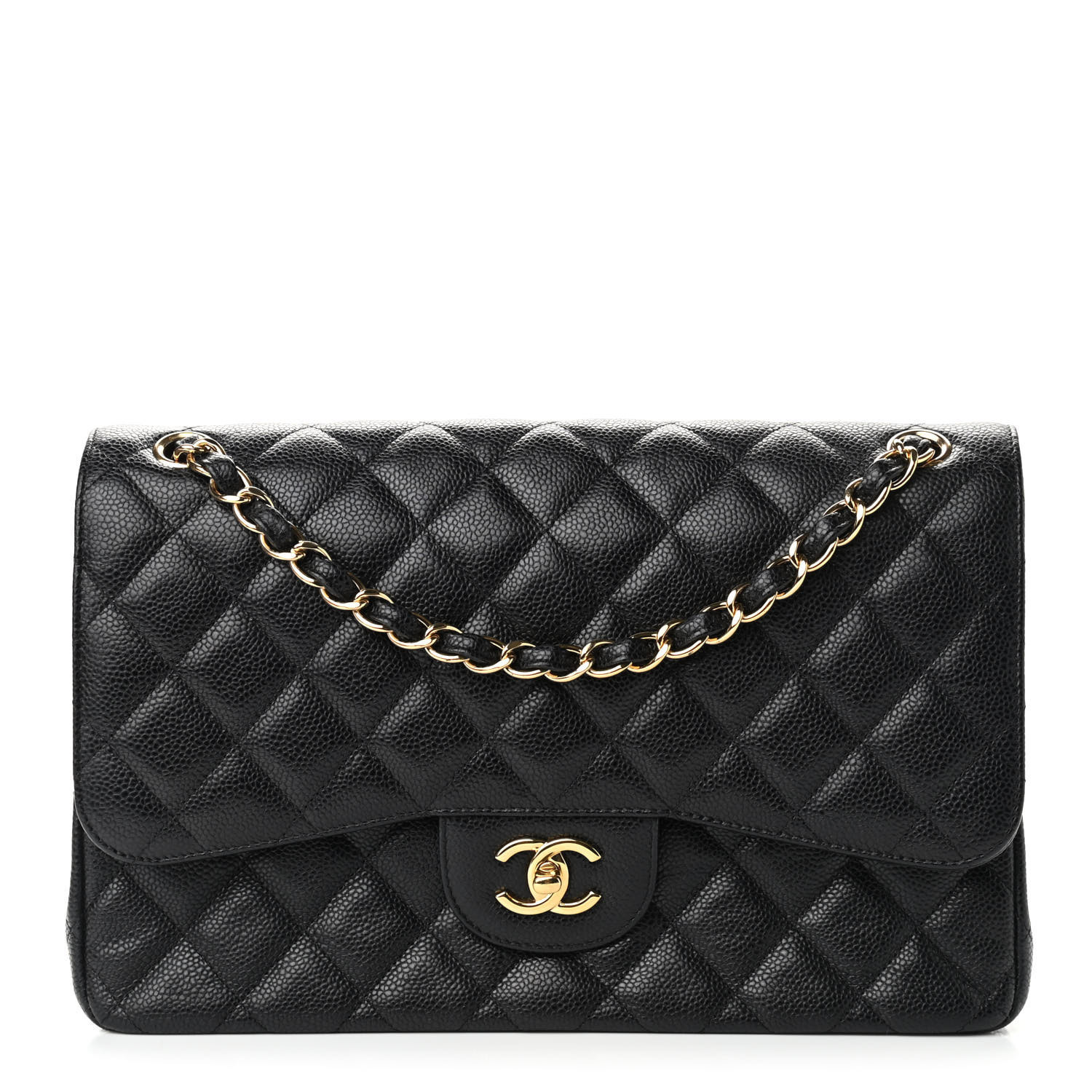 CHANEL

Caviar Quilted Jumbo Double Flap Black | Fashionphile