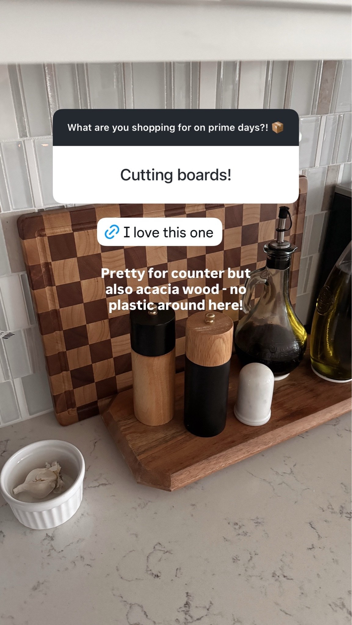 Wooden checkerboard cutting board.

#LTKSaleAlert #LTKHome
