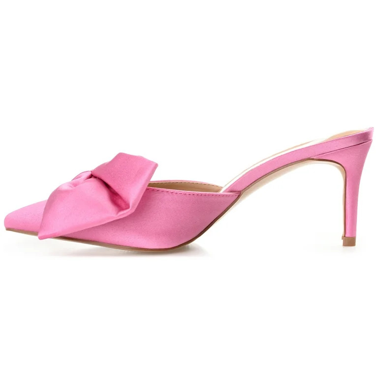 Journee Womens Tiarra Mules Mid Stiletto Pointed Toe Evening Pumps, Widths Available | Walmart (US)