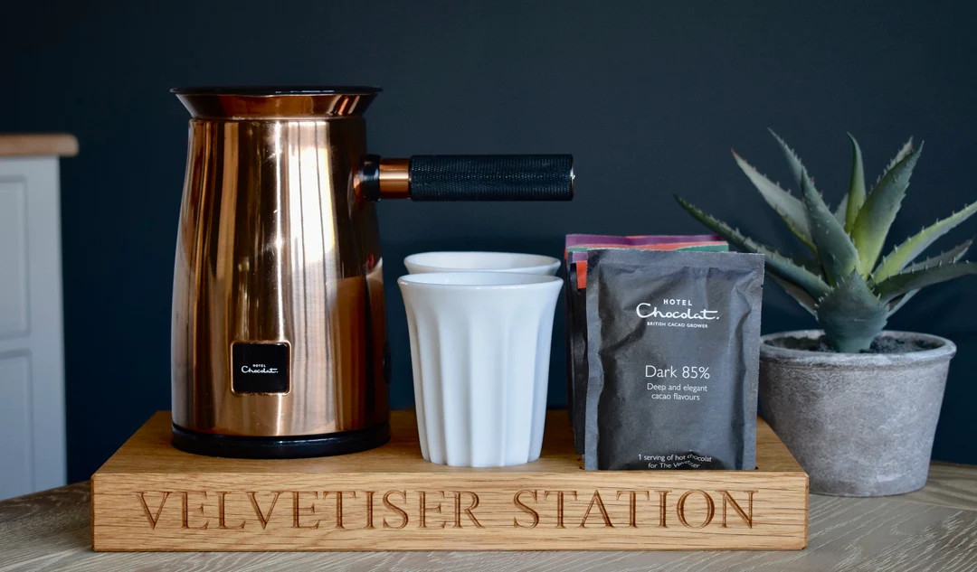 Personalised Oak Hot Chocolate Storage Board, Handmade Velvetiser Engraved Station, Wedding 5th A... | Etsy (US)