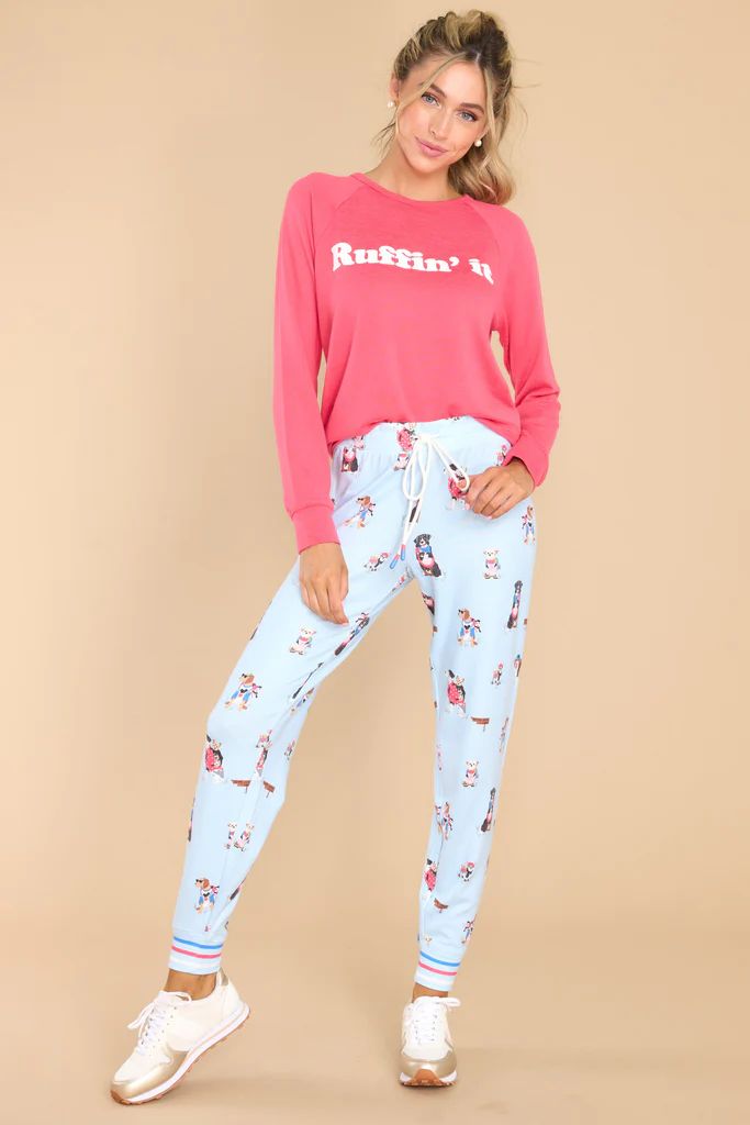 Ruffin' It Red Long Sleeve Top | Red Dress 