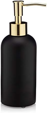 Amazon.com: EssentraHome Matte Black Liquid Soap Dispenser with Gold Pump for Bathroom, Bedroom o... | Amazon (US)