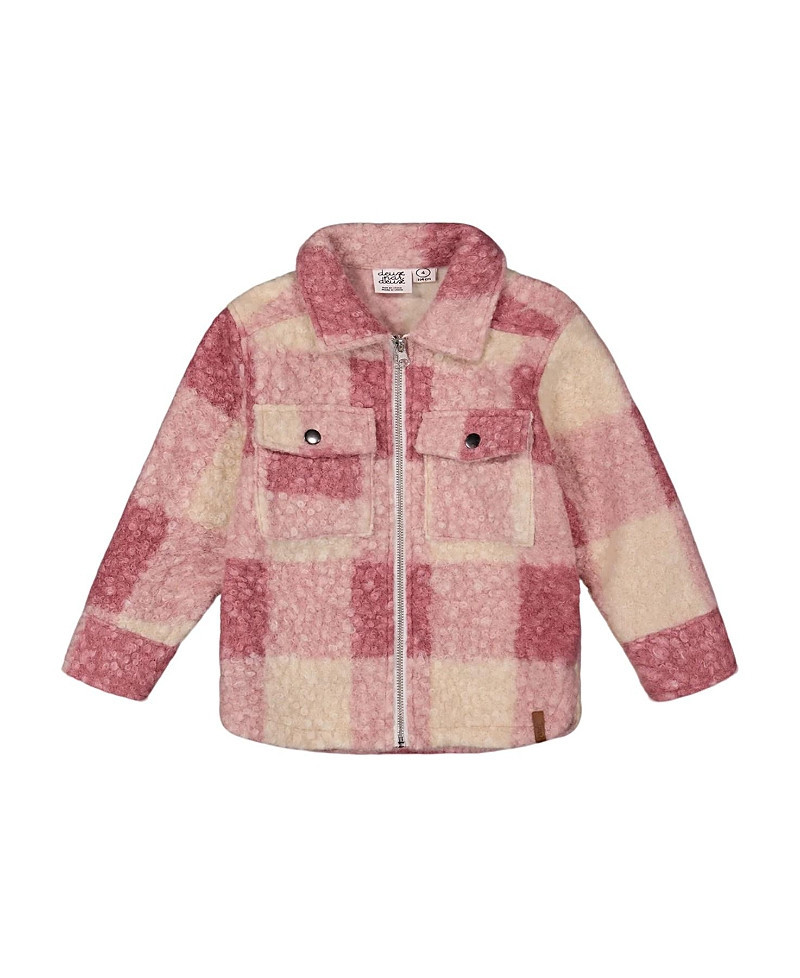Deux par Deux Girls' Zipped Plaid Overshirt - Little Kid | Bloomingdale's (US)