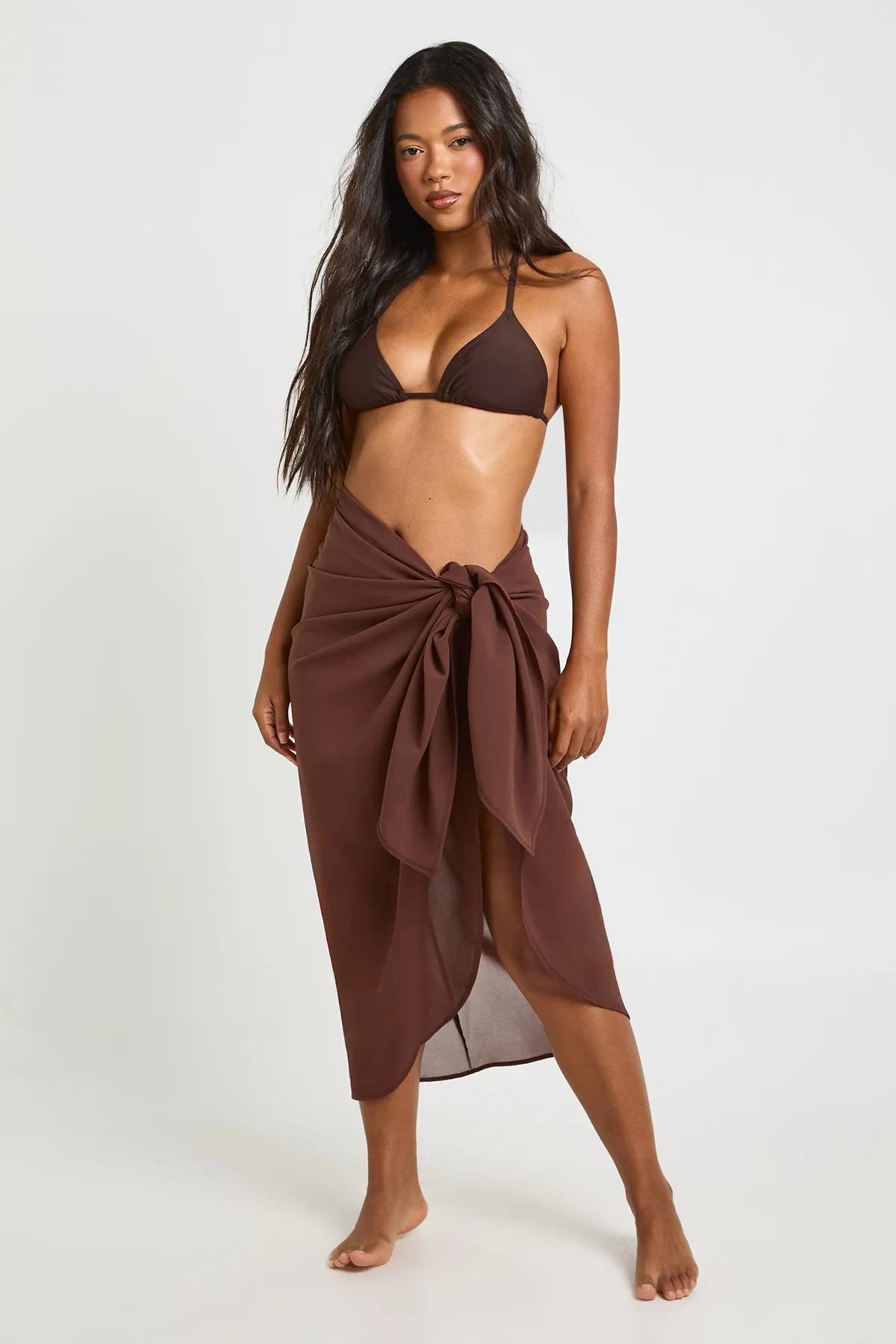 Beachwear | Tie Knot Maxi Beach Sarong | boohoo | boohoo (US & Canada)