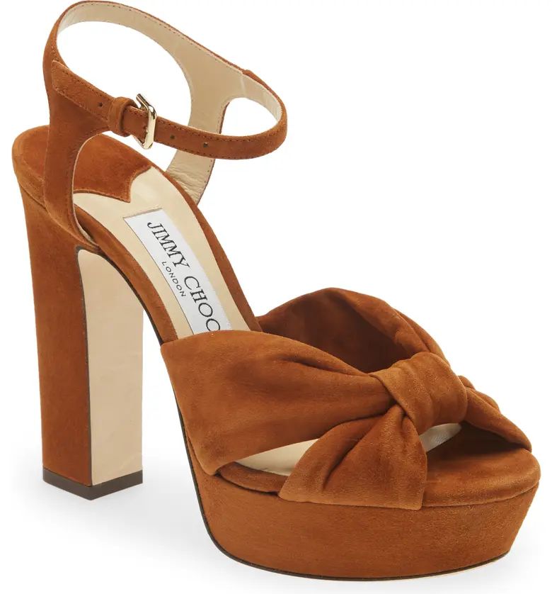 Jimmy Choo Heloise Suede Platform Sandal | Nordstrom | Nordstrom