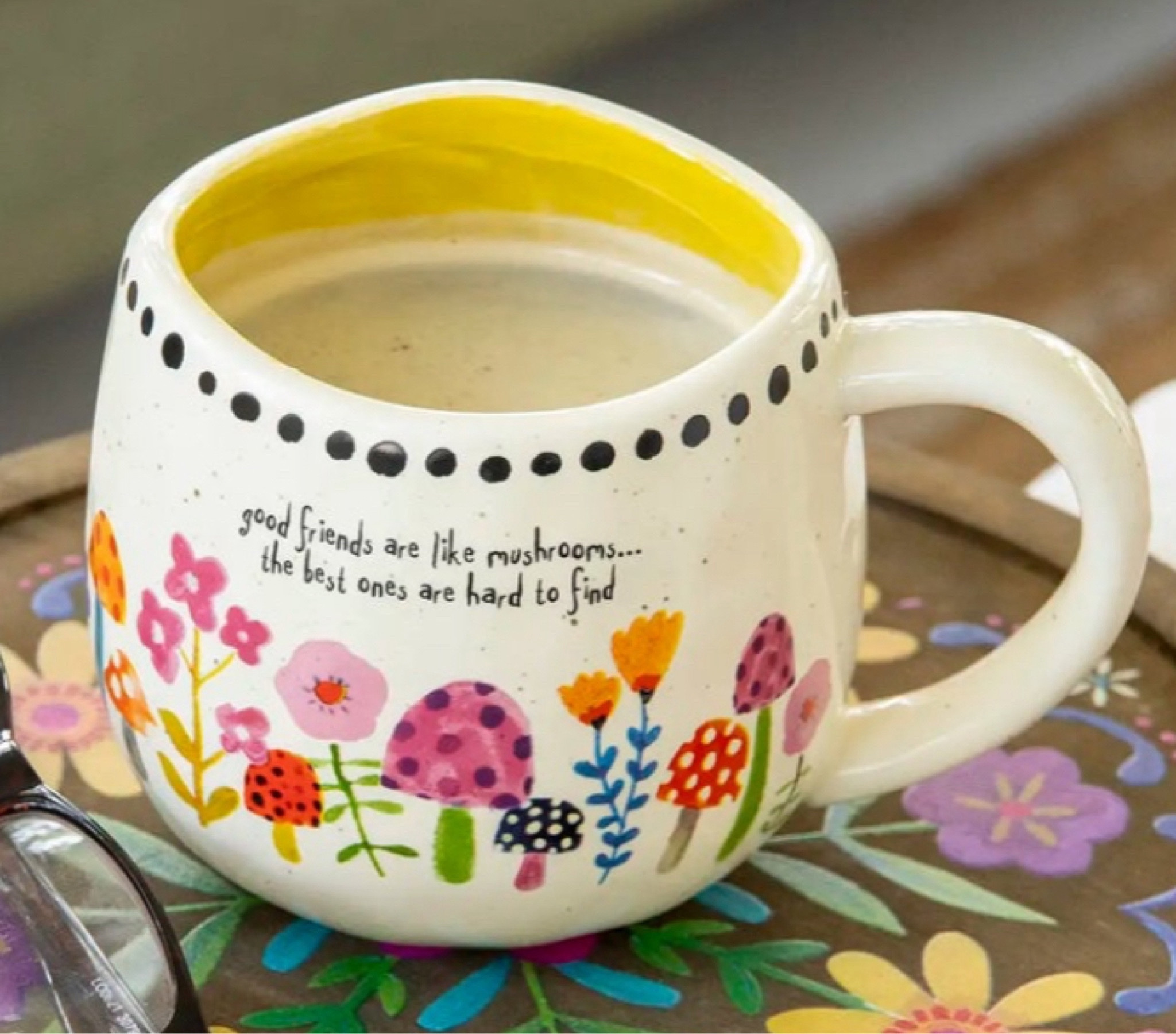 🌼☕ Sip your morning magic in style with our hand-painted hippie, floral, mushroom coffee cup from Natural Life. Perfect for free-spirited, busy moms in their 40s who love a dose of boho charm with their caffeine fix. 

#BohoMoms #MorningMagic #NaturalLife #HippieStyle"

#LTKhome #LTKGiftGuide #LTKCyberWeek

#LTKBacktoSchool #LTKOver40 #LTKHome