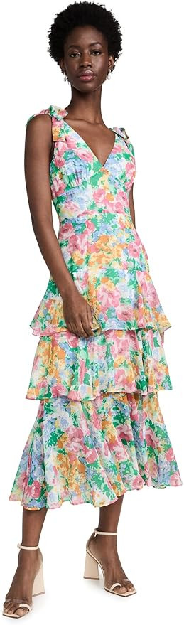 WAYF Women's Alma Tiered Midi Dress | Amazon (US)