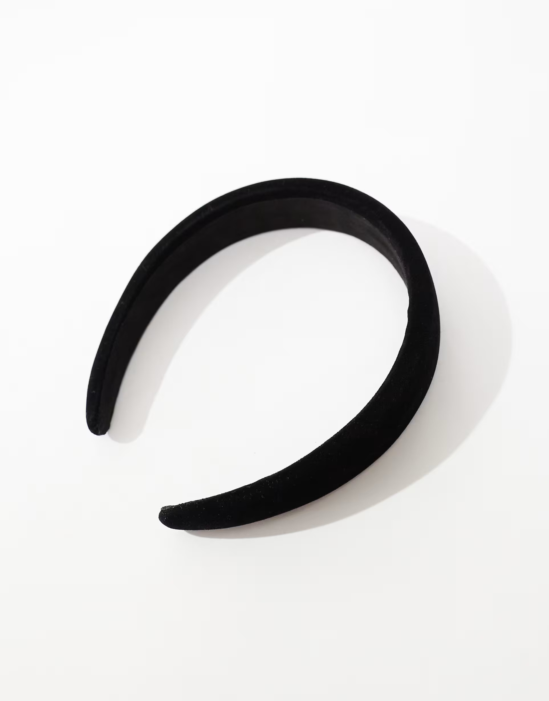 ASOS DESIGN wide padded headband in black velvet | ASOS | ASOS (Global)