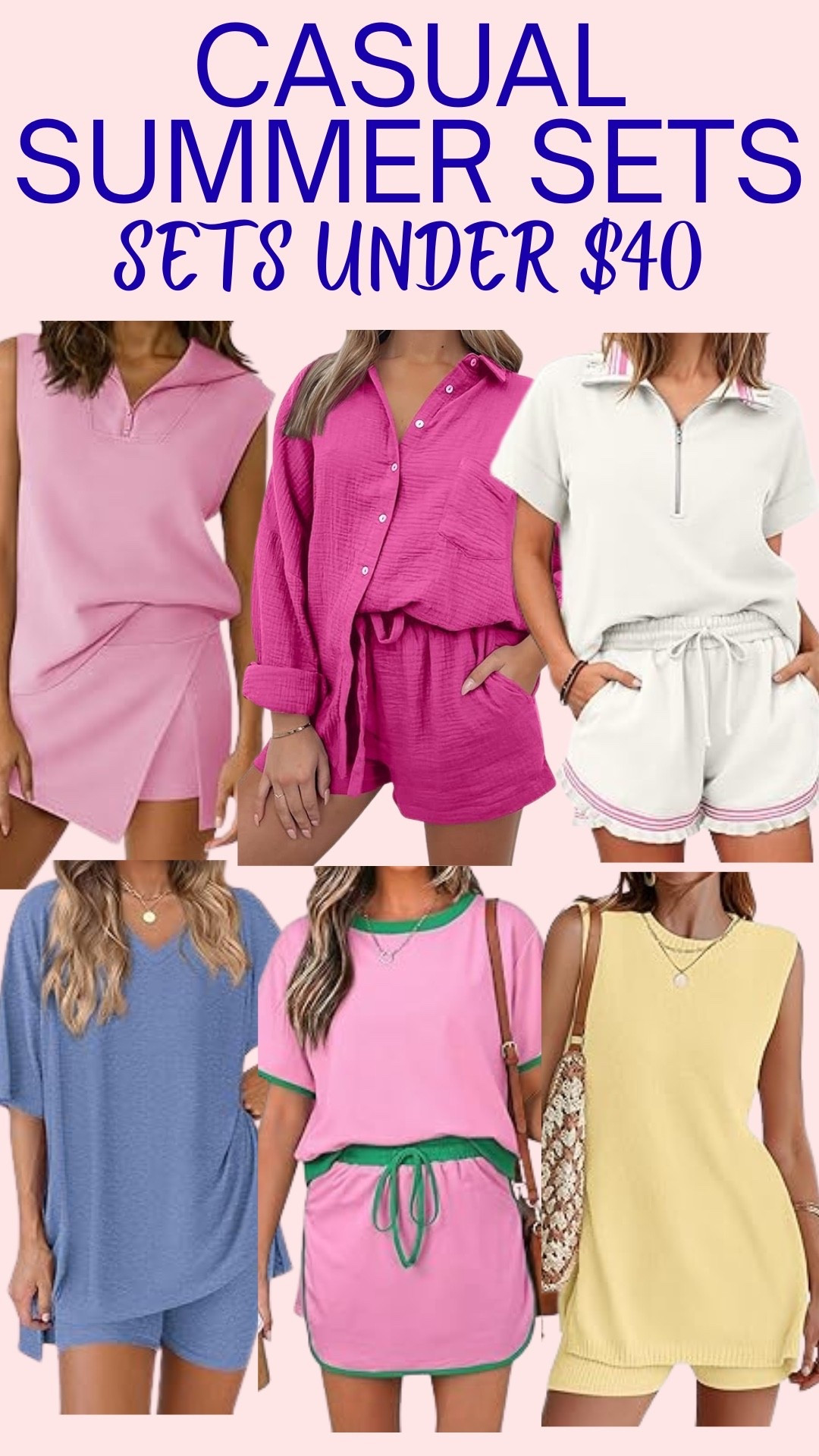 Casual summer sets are under $40!!

#LTKootd