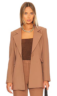 Bardot Austyn Blazer in Tan from Revolve.com | Revolve Clothing (Global)
