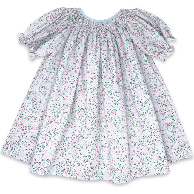Betsy Belle Bunny Floral Dress, Blue | Maisonette