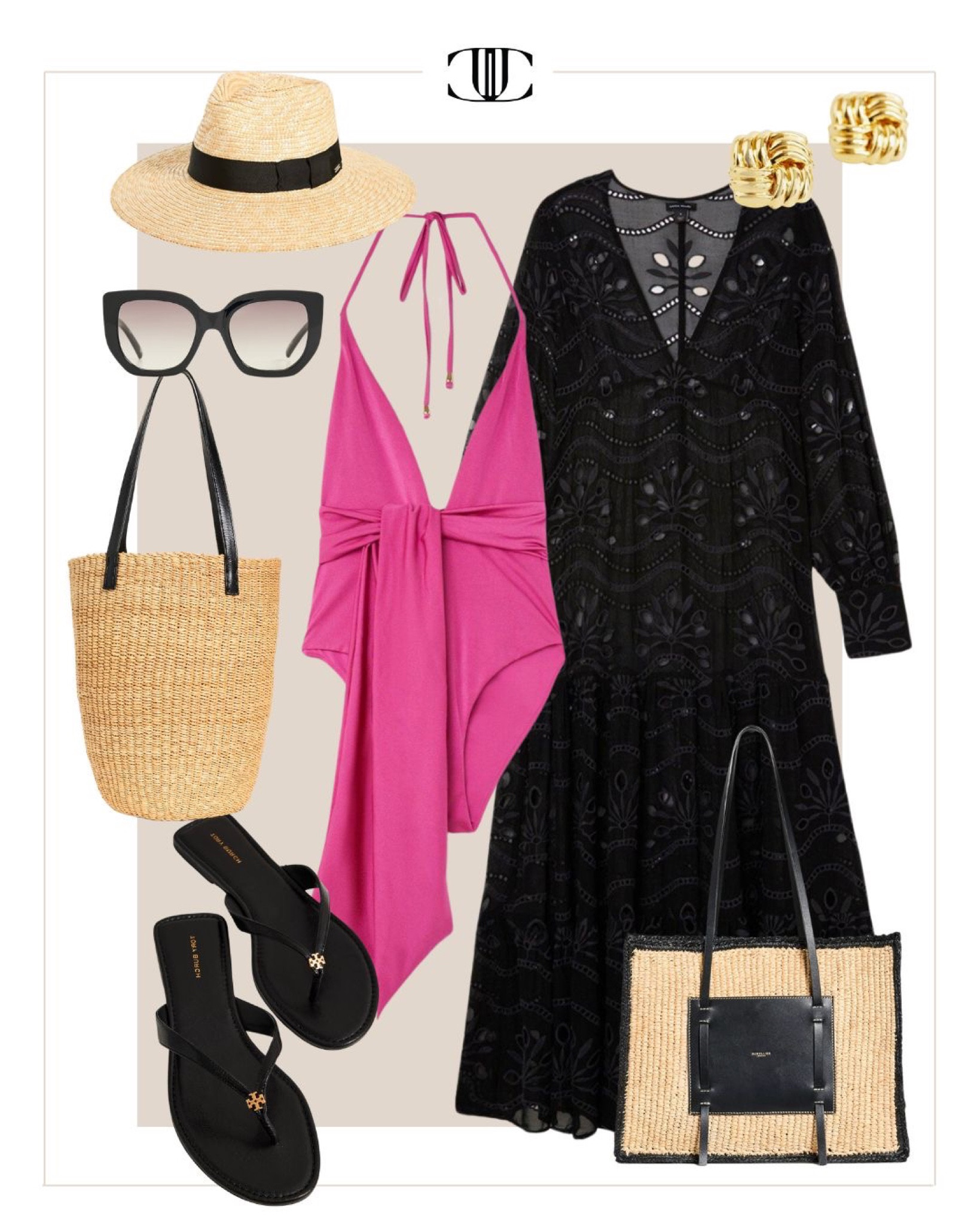 Here is a one piece that has a very complimentary shape. The deep v-neck helps elongate the body and the tie waist cinches the waist while also providing coverage if this a trouble spot. 

Use code JESS20 for 20% of your purchase for Karen Millen items. 

Bathing suit, one piece, cover-up, sandals, sun hat, sunglasses, summer outfit, vacation outfit  

#LTKover40 #LTKtravel #LTKswim