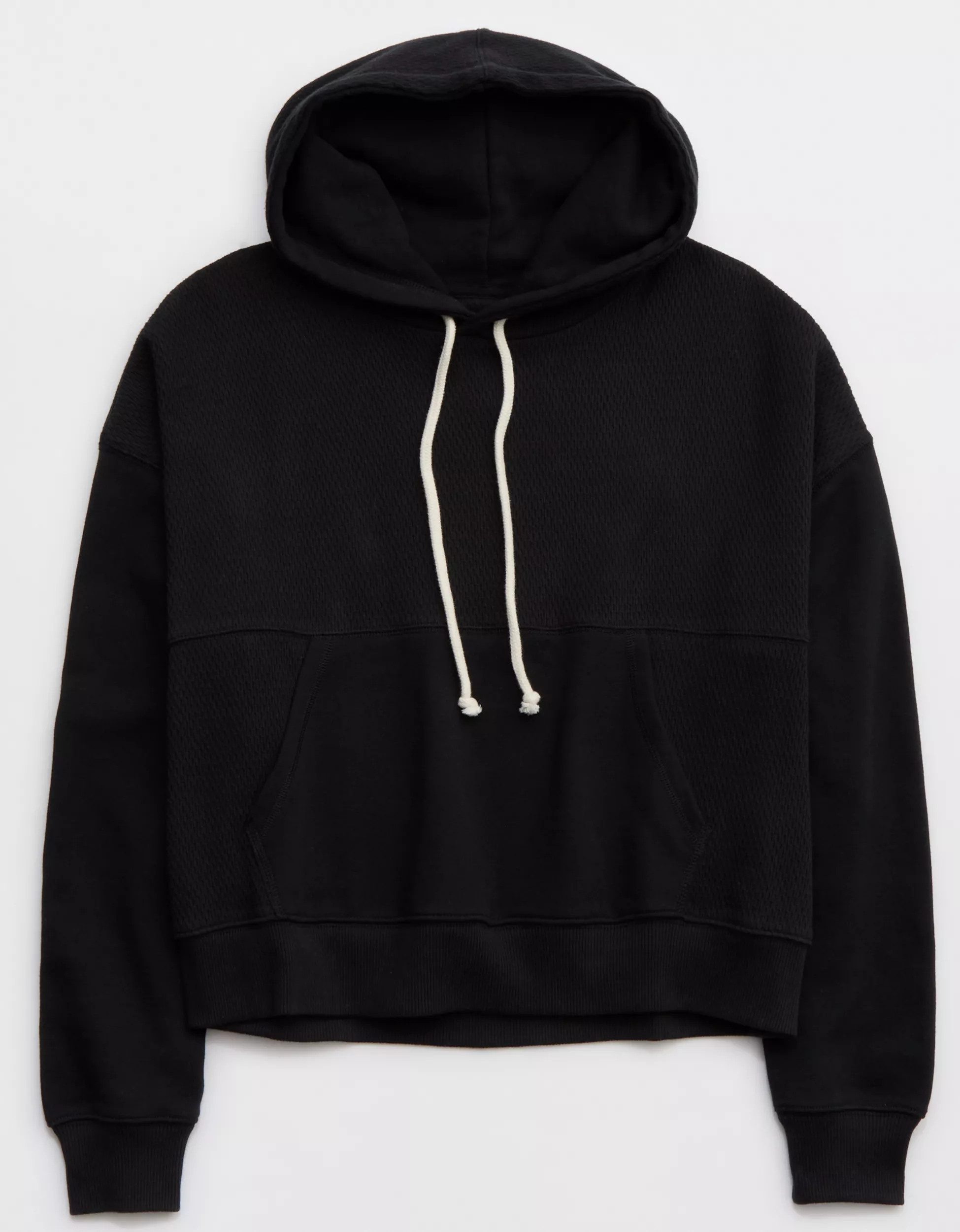 Aerie Textured Cropped Sweatshirt | Aerie