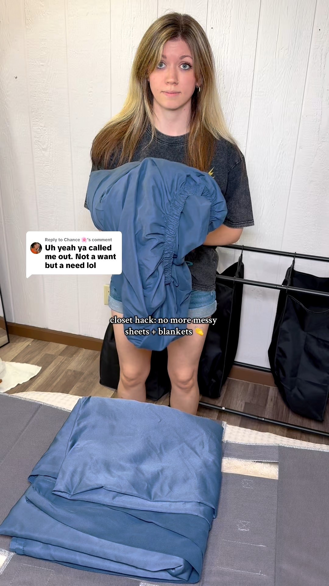 finally found a tidy way to keep my sheet sets together 🤍 no more hunting for pillowcases or trying to fold a fitted sheet. these storage cubes make the linen closet look clean + cozy.

closet organization, sheet storage, storage cubes, linen closet, small space organization, home storage 

 