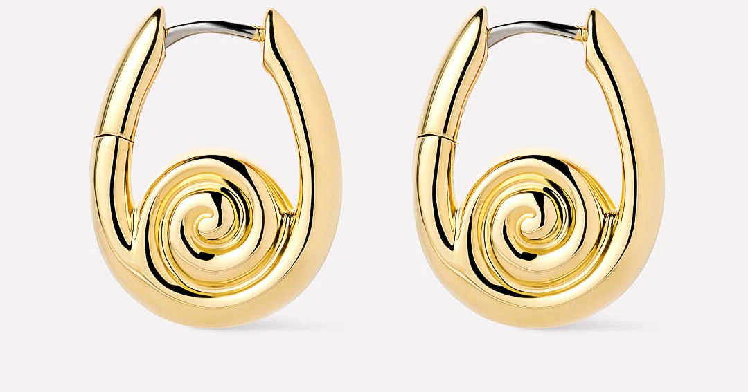 Gold Statement Earrings - Ariel Hoops | Ana Luisa
