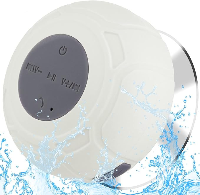 Waterproof Bluetooth Shower Speaker Portable Wireless Water-Resistant Speaker Suction Cup,Built-i... | Amazon (US)