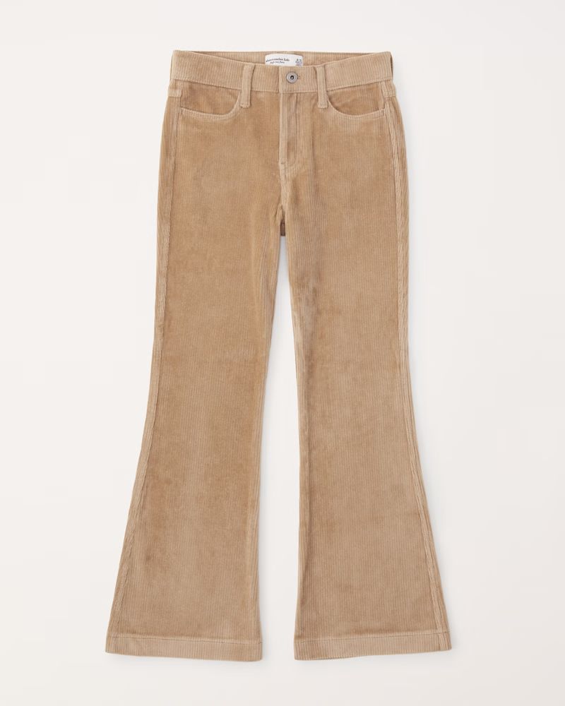 high rise corduroy flare pants | Abercrombie & Fitch (US)