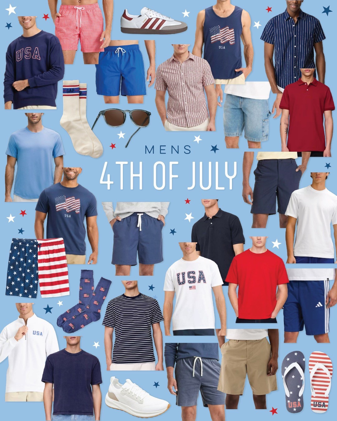 Keep it cool while repping the red, white, and blue. These 4th of July looks for men check all the boxes: patriotic, comfy, and cookout-ready.

#Mens4thOfJulyStyle #RedWhiteAndCool #StarSpangledStyle

#LTKSeasonal #LTKSummerEdit #LTKMens