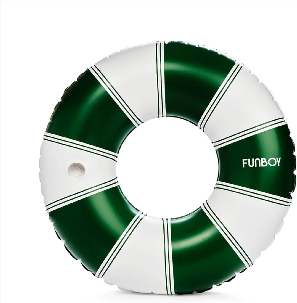 FUNBOY Giant Vintage Stripe Inflatable Pool Float with Cup Holder 48" Pool Float for Adults Inner... | Amazon (US)