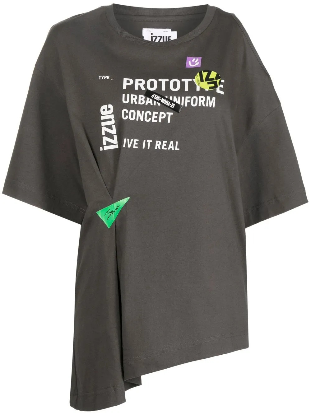 distressed graphic-print T-shirt | Farfetch Global