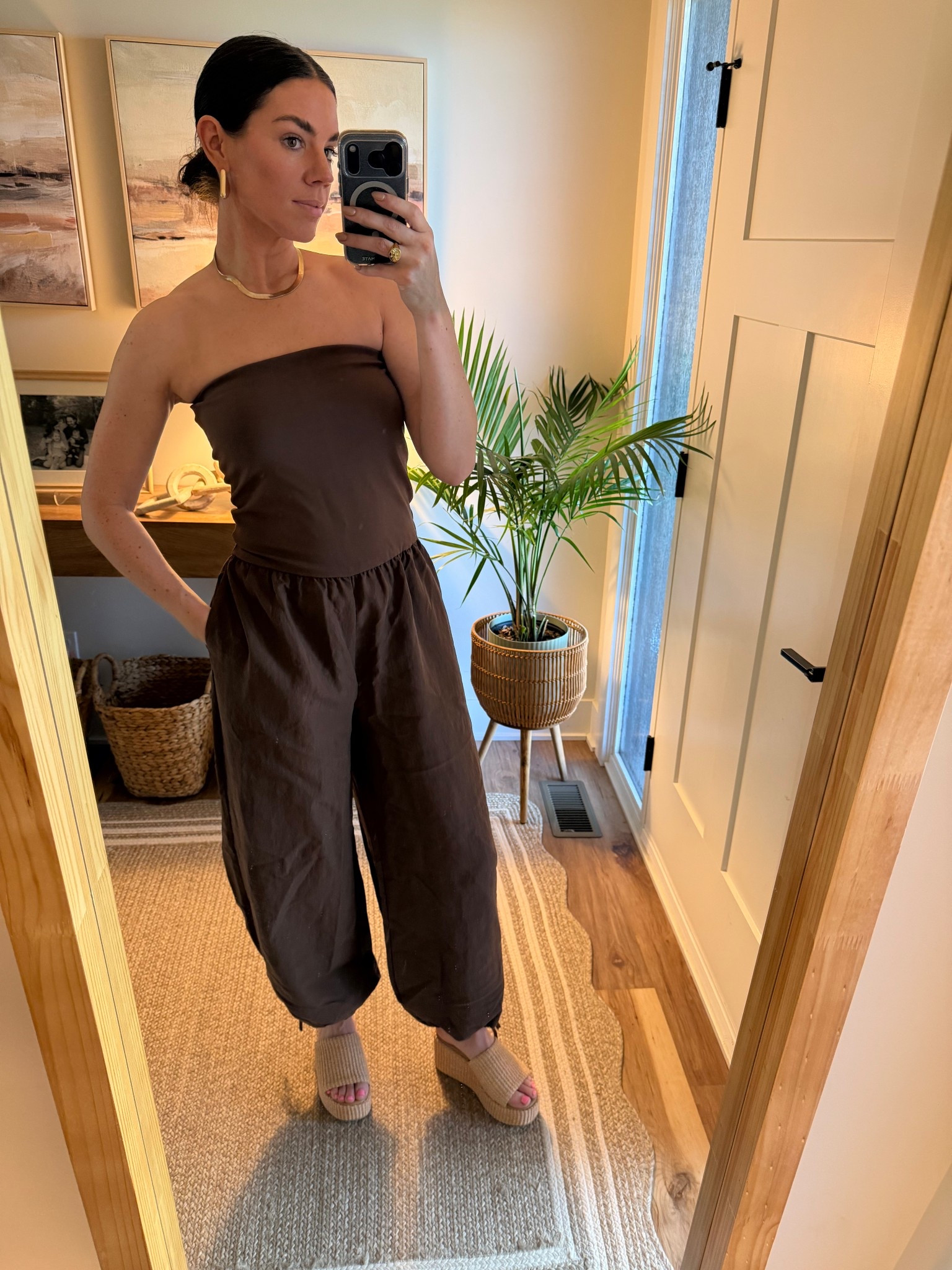 The @Anthropologie store got me good. How cute would this be layered with a denim jacket too?! I’m already picturing wearing it in summer and into the fall and layering with a sweater. When items are pricey like this I always factor how I can wear the item multiple ways. If it’s versatile enough and I absolutely LOVE it then I know it belongs in my closet! I think it runs a tad big so size down! I’m wearing a small and I’m a size 4 5’7. Would’ve been fine in an XS! 

#LTKSeasonal #LTKootd #LTKgrwm