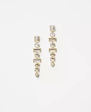 Sparkle Linear Drop Earrings | Ann Taylor (US)