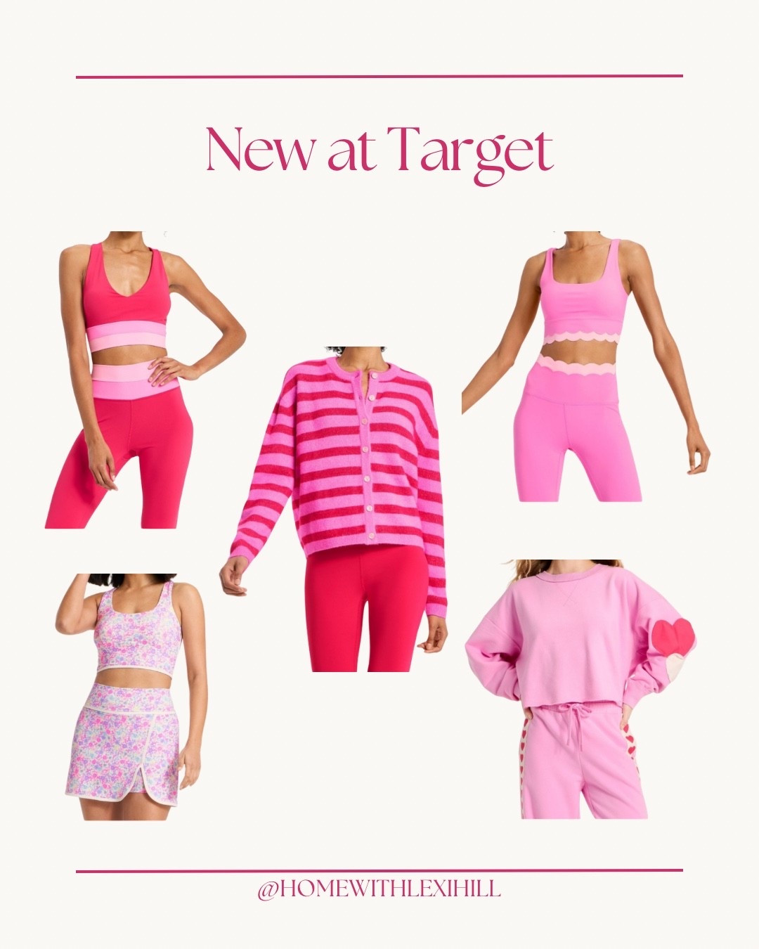 Target active wear, athleisure, lounge wear, pink and red, valentines, scalloped clothes 

#LTKFindsUnder50 #LTKootd #LTKActive