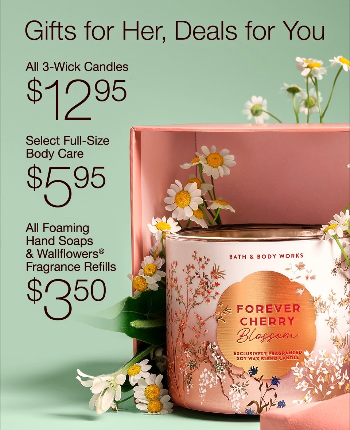 Amazing Bath & Body Work’s deals today!!! 🎉

💐 $12.95 3 Wick Candles!

💐 $5.95 Full Size Body Care!

💐 $3.50 Foaming Hand Soaps & Wallflowers!

Such a fantastic time to stock up - or grab gifts! 🎁

#LTKMothersDay #LTKHome #LTKSaleAlert