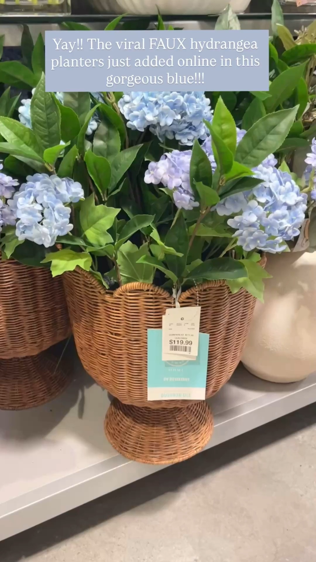 HIGH SELLOUT RISK!! Viral FAUX hydrangea scalloped wicker planter just added in this gorgeous blue option!! 😍🙌🏻🏃🏼‍♀️

#LTKHome #LTKSaleAlert