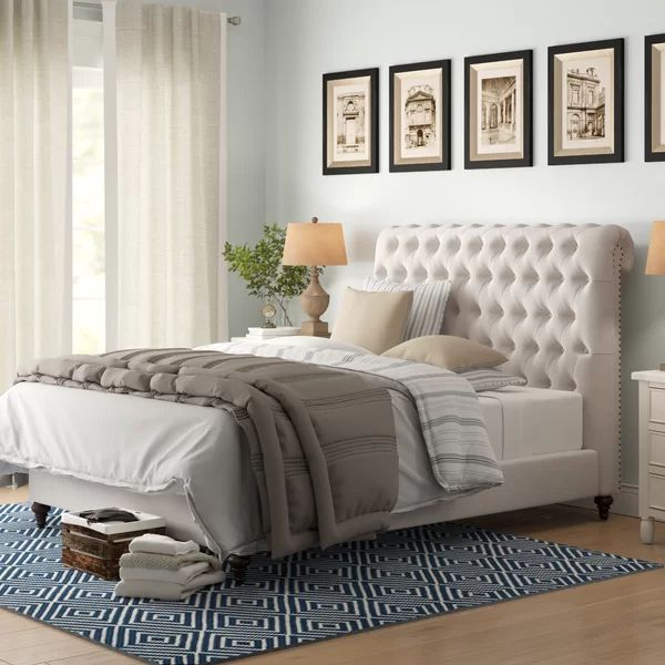 Draven Tufted Upholstered Sleigh Bed | Wayfair North America