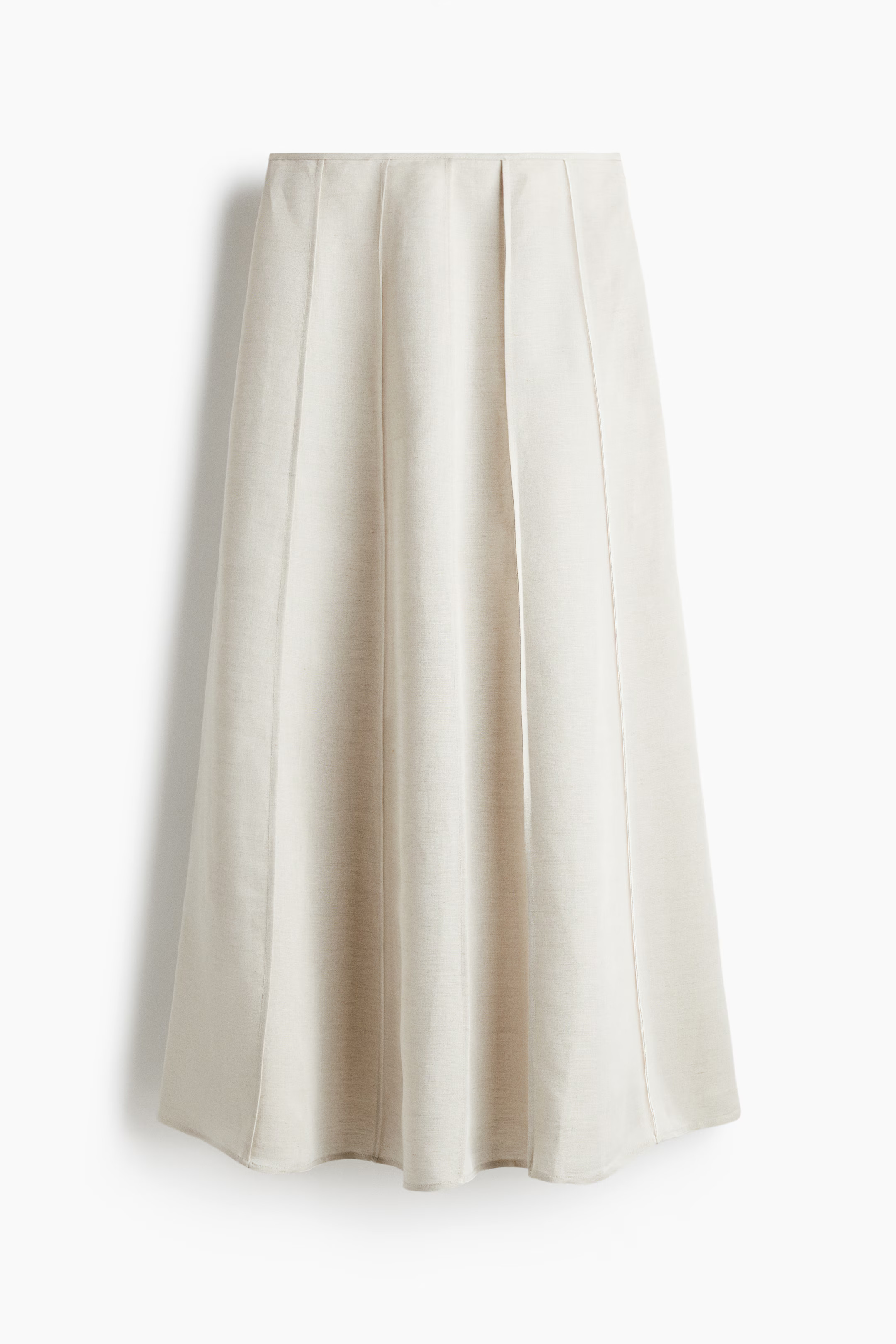Flared linen-blend skirt | H&M (UK, MY, IN, SG, PH, TW, HK)