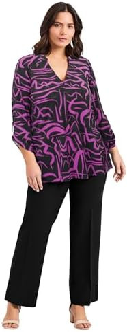 Avenue Women's Plus Size Audrey Ity Top | Amazon (US)