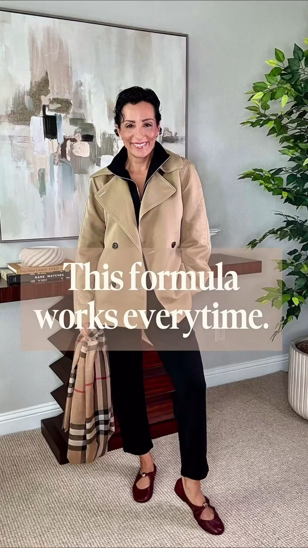 This formula works every time: start with classic pieces, add a layer, then finish with one unexpected detail. A structured jacket, simple black base, and a pop of color through accessories create an outfit that feels timeless but never boring.

classic fall outfit, fall layering, outfit formula, timeless style, trench jacket, black outfit, burgundy accessories, women over 50 style, elevated casual style, fall wardrobe, fall outfit ideas, stylewitheugenia

#LTKootd #LTKOver40 #LTKSeasonal
