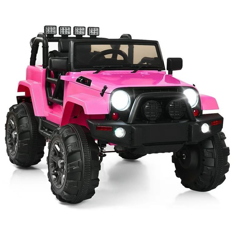Gymax Electric 12V Kids Ride-on Car Truck Parent Control with 2.4 GHZ Remote Control Pink - Walma... | Walmart (US)