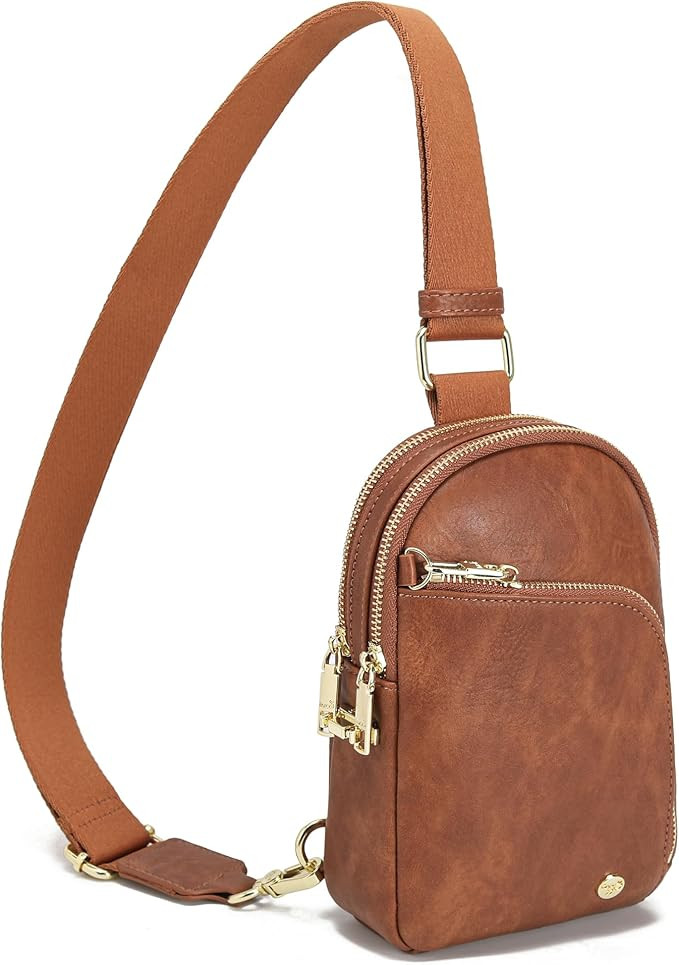 INICAT RFID Blocking Sling Bag, Anti Theft Crossbody Bag for Women, Travel Fanny Pack Style Purse... | Amazon (US)