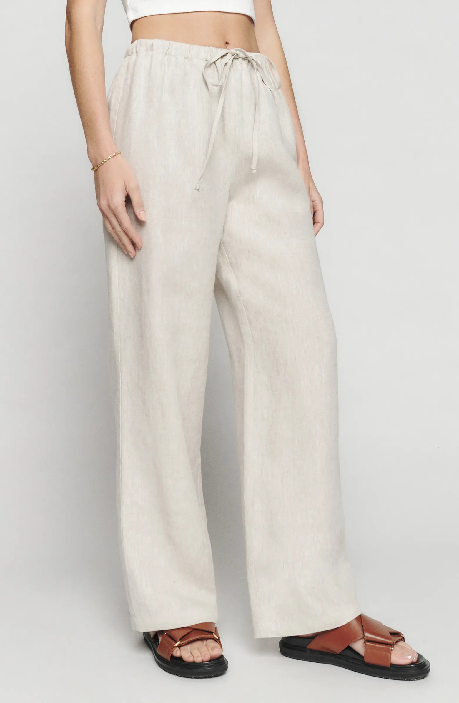 Olina Tie Waist Pants | Nordstrom