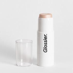 Glossier Haloscope in Quartz , Pearlescent dewy highlighter, 0.19 oz, infused with genuine crystal & vitamin-rich moisturizers for a dewy glow. | Glossier