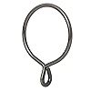 Ivilon Drapery Eyelet Curtain Rings - 1.7" Ring for Curtain Hook Pins, Set of 14 - Black | Amazon (US)