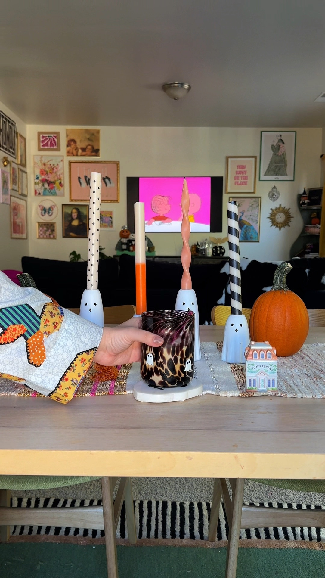 DEAR GREAT PUMPKIN 🎃✨🩷

wearing size Large in duck pjs! 

#anthropologiehome #anthropologie #iconjuiceglass 

#LTKSeasonal #LTKHalloween #LTKHome