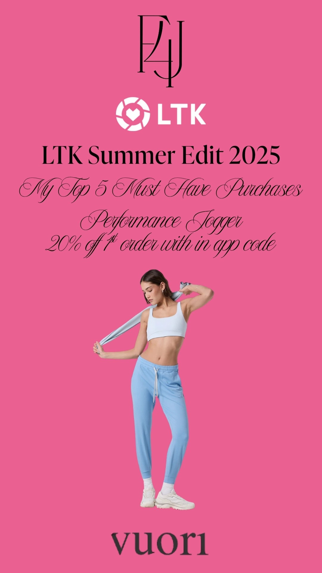 A must have athleisure item in our closet! Comes in a handful of colors! 20% off 1st order with in app code!

Fit4Janine, Vuori, Joggers

#LTKSummerEdit #LTKActive #LTKStyleTip